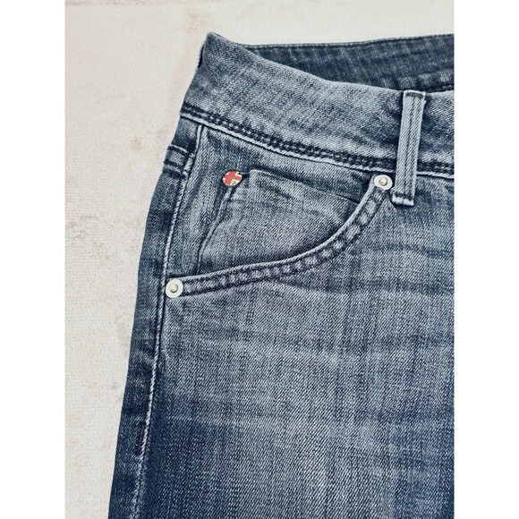 Hudson Womens 27 Denim Mid Rise Crop Beth Baby Boot Jeans Dark Flap Pockets - Picture 12 of 16